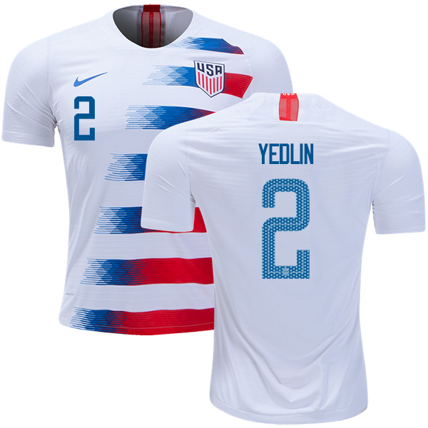 USA #2 Yedlin Home Soccer Country Jersey - Click Image to Close